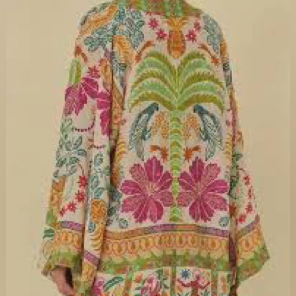 Colorful Floral Patterned Tunic - Picture 1 of 8